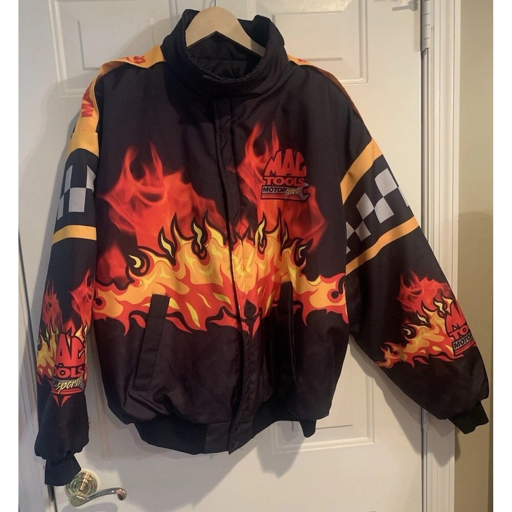 Mac Tools Vintage‎ Swingster  Nascar Racing Jacket Size XL  Made In ISA